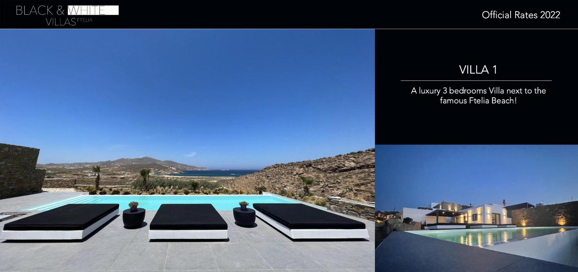 Black And White Villas Ftelia - Mykonos Mykonos Town Экстерьер фото