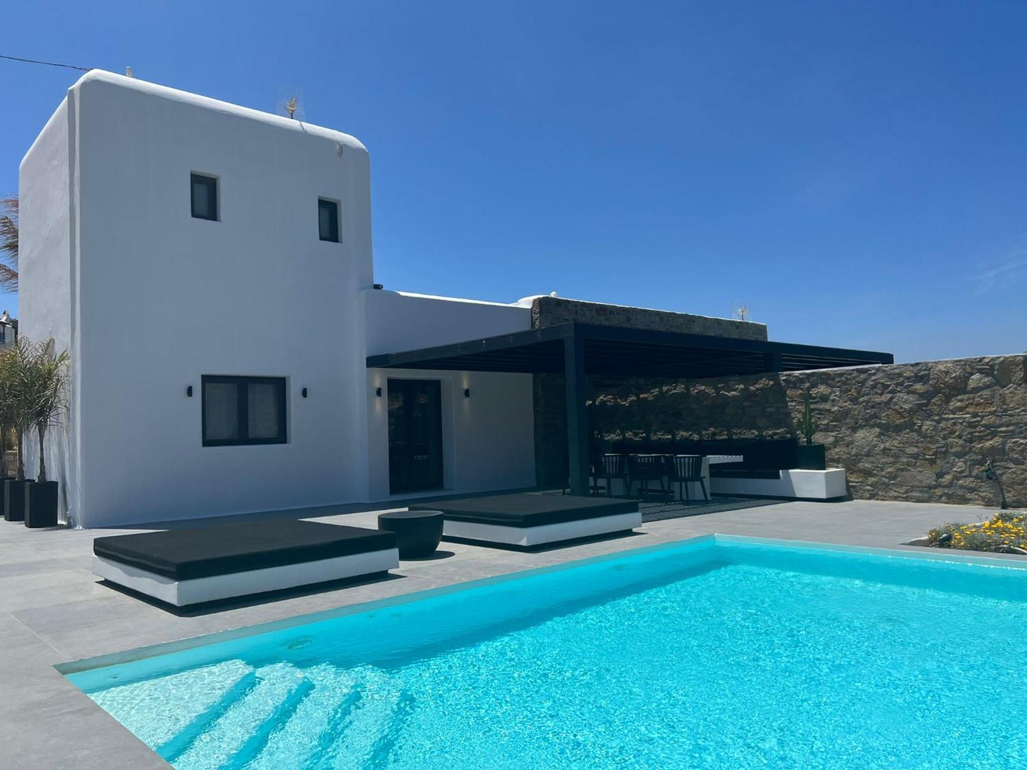 Black And White Villas Ftelia - Mykonos Mykonos Town Экстерьер фото